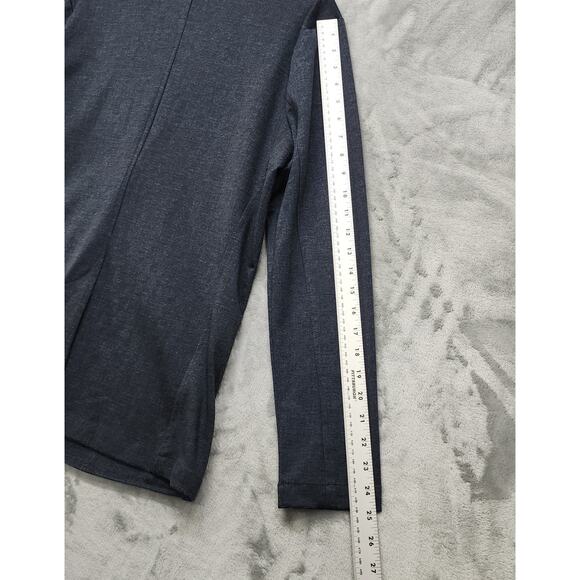 Abril Blazer Womens M Blue Stretch 2-Button Casual Office Jacket Columbia Preppy - Picture 8 of 10